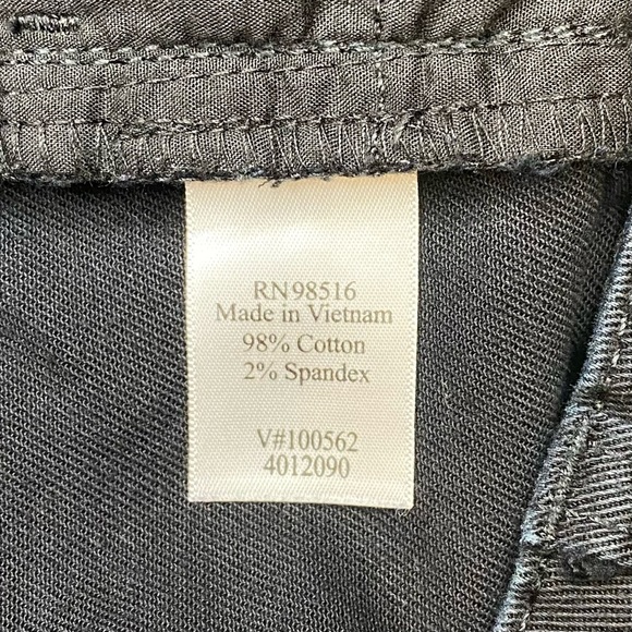 Coldwater Creek Sz 16 Natural Fit Black Cropped Pants Denim EUC - Picture 9 of 10